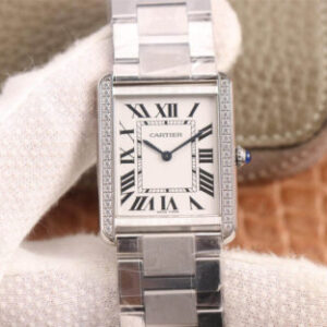 Cartier Tank K11 Factory Diamond-Set Bezel Replica Watches - Luxury Replica
