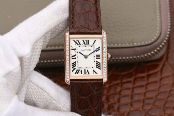 Cartier Tank WT200005 K11 Factory Diamond-Set Bezel Replica Watches - Luxury Replica