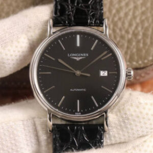 Longines Presence L4.790.4.12.2 KY factory Black Strap Replica Watches - Luxury Replica