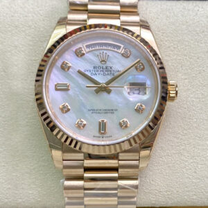 Rolex Day Date M128235-0029 EW Factory Gold Case Replica Watches - Luxury Replica