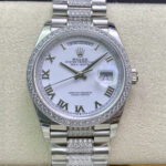 Rolex Day Date M128349RBR-0026 EW Factory Diamond-Set Bezel Replica Watches - Luxury Replica