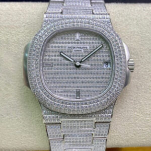 Patek Philippe Nautilus 5719/1G-001 PPF Factory Diamond Case Replica Watches - Luxury Replica