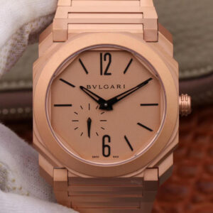Bvlgari Octo Finissimo 102912 BV Factory Rose Gold Strap Replica Watches - Luxury Replica