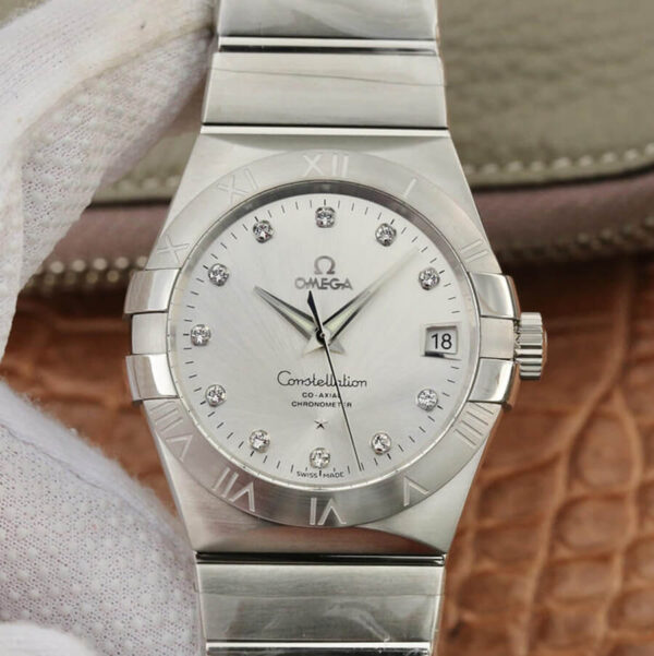 Omega Constellation 123.10.38.21.52.001 VS Factory Silver Watch Replica Watches - Luxury Replica