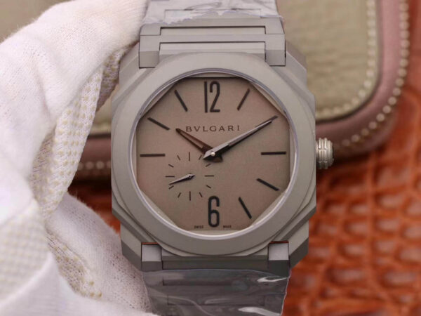 Bvlgari Octo Finissimo 102713 BV Factory Grey Strap Replica Watches - Luxury Replica