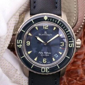 Blancpain Fifty Fathoms 5015-12B40-O52A ZF Factory Black Strap Replica Watches - Luxury Replica