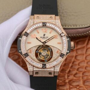 Hublot Classic Fusion 45mm Tourbillon Diamond-Set Bezel Replica Watches - Luxury Replica