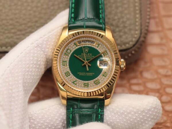 Rolex 118138 Green Strap | US Replica - 1:1 Top quality replica watches factory, super clone Swiss watches.