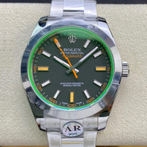 Rolex Milgauss 116400GV AR Factory Black Dial Replica Watches - Luxury Replica