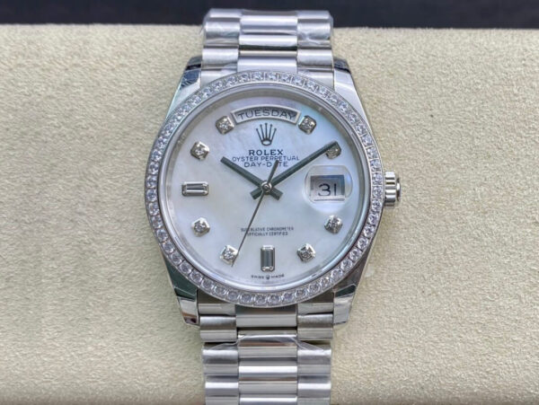Rolex 128396TBR-0005 Diamond-Set Bezel | US Replica - 1:1 Top quality replica watches factory, super clone Swiss watches.