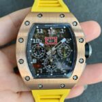 Richard Mille RM011 KV Factory Yellow Strap Replica Watches - Luxury Replica