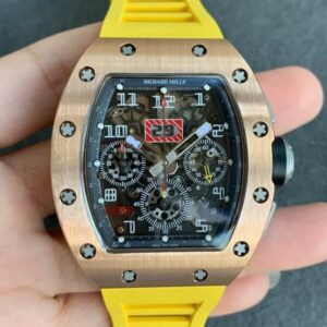 Richard Mille RM011 KV Factory Yellow Strap Replica Watches - Luxury Replica
