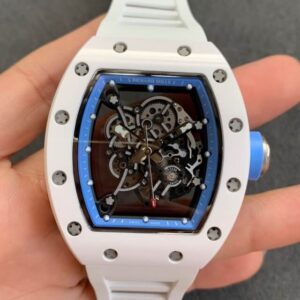 Richard Mille RM055 White Rubber Strap | US Replica - 1:1 Top quality replica watches factory, super clone Swiss watches.
