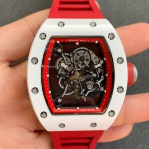Richard Mille RM055 Red Strap | US Replica - 1:1 Top quality replica watches factory, super clone Swiss watches.