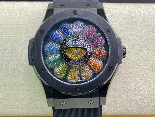 Hublot Classic Fusion Takashi Murakami 507.CX.9000.RX.TAK21 Black Strap Replica Watches - Luxury Replica