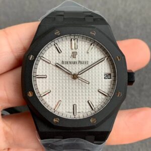 Audemars Piguet Royal Oak 15500 DLC Version ZF Factory Black Strap Replica Watches - Luxury Replica