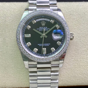 Rolex Day Date 118346 36MM EW Factory Stainless Steel Strap Replica Watches - Luxury Replica