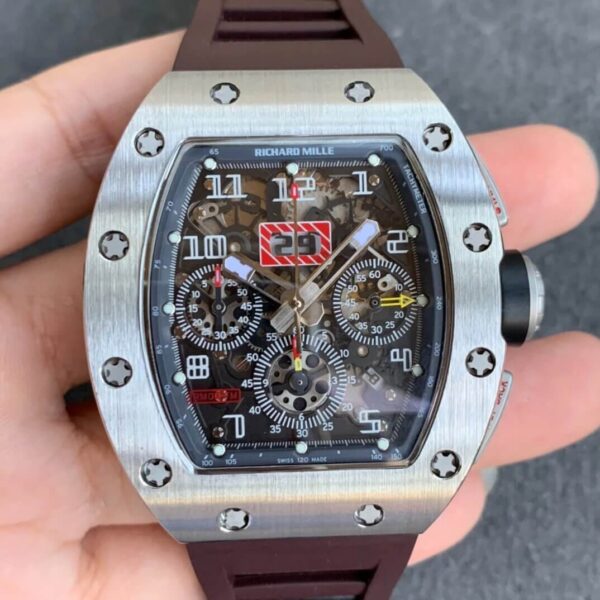 Richard Mille RM11 Brown Strap | US Replica - 1:1 Top quality replica watches factory, super clone Swiss watches.