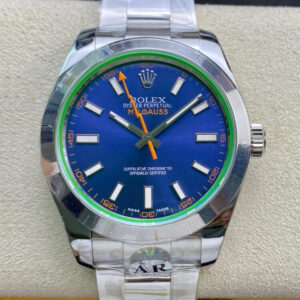 Rolex Milgauss 116400GV AR Factory Stainless Steel Strap Replica Watches - Luxury Replica