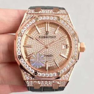 Audemars Piguet Royal Oak 15402OR.ZZ.D003CR.01 JF Factory Diamond-Set Bezel Replica Watches - Luxury Replica