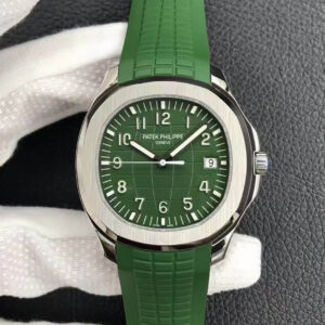 Patek Philippe Aquanaut 5168G 3K Factory Green Strap Replica Watches - Luxury Replica