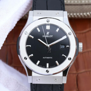 Hublot Classic Fusion 511.NX.1171.LR JJ Factory Black Rubber Strap Replica Watches - Luxury Replica