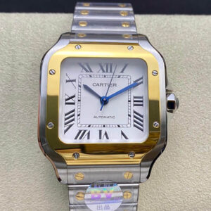 Cartier De Santos W2SA0016 35MM BV Factory White Dial Replica Watches - Luxury Replica