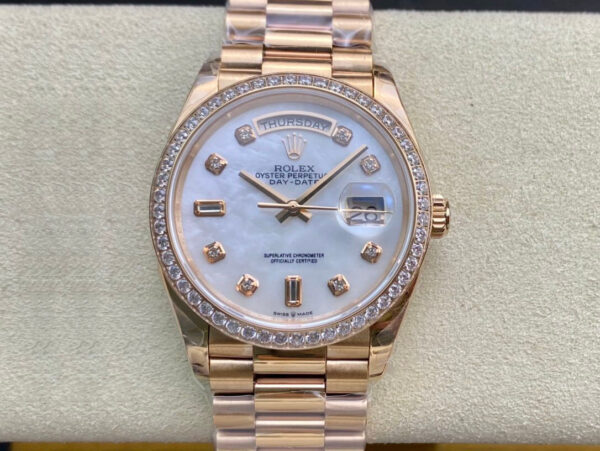 Rolex 128238 Gold Strap | US Replica - 1:1 Top quality replica watches factory, super clone Swiss watches.