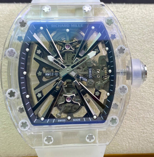 Richard Mille RM12-01 White Strap | US Replica - 1:1 Top quality replica watches factory, super clone Swiss watches.