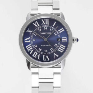 RONDE DE CARTIER WSRN0023 AF Factory Blue Dial Replica Watches - Luxury Replica