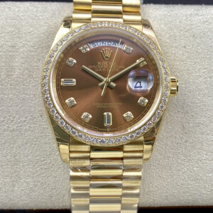 Rolex M128348RBR-0005 Gold Strap | US Replica - 1:1 Top quality replica watches factory, super clone Swiss watches.