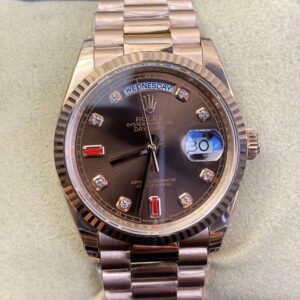 Rolex Day Date 118235 EW Factory Diamond-set Dial Replica Watches