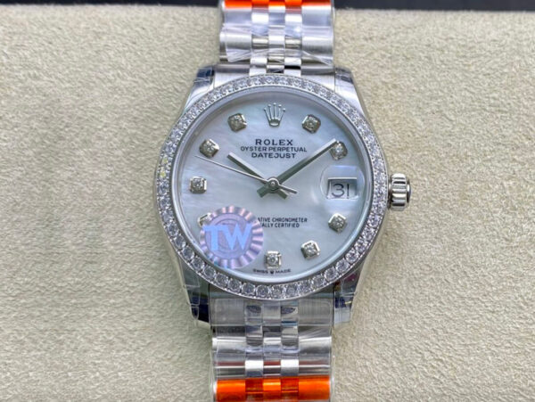 Rolex M278384RBR-0008 Diamond-Set Bezel | US Replica - 1:1 Top quality replica watches factory, super clone Swiss watches.