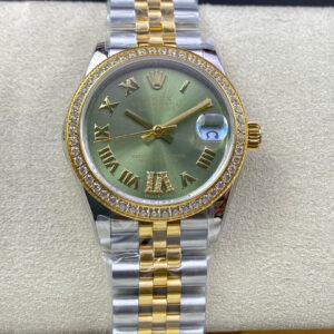 Rolex Datejust M278383RBR-0016 31MM EW Factory Dark Green Dial Replica Watches