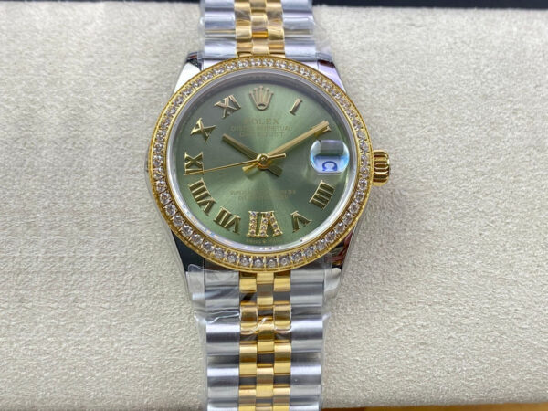 Rolex Datejust M278383RBR-0016 31MM EW Factory Dark Green Dial Replica Watches