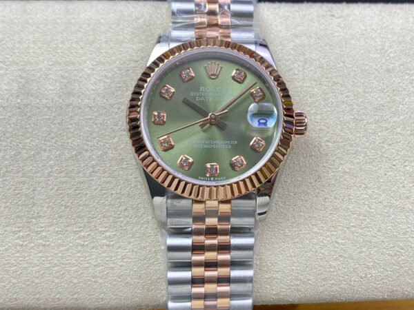 Rolex Datejust 31MM EW Factory Gold Bezel Replica Watches