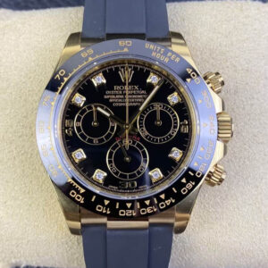 Rolex Cosmograph Daytona M116518ln-0046 Clean Factory Black Rubber Strap Replica Watches
