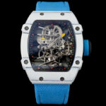 Richard Mille RM27-02 Rafael Nadal Tourbillon RM Factory Titanium Case Blue Strap Replica Watches