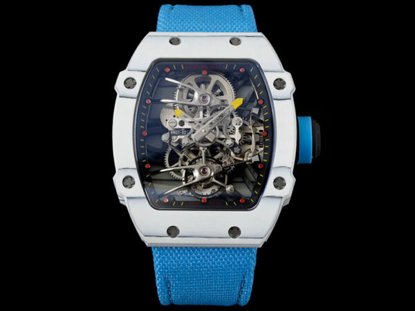 Richard Mille RM27-02 Rafael Nadal Tourbillon RM Factory Titanium Case Blue Strap Replica Watches