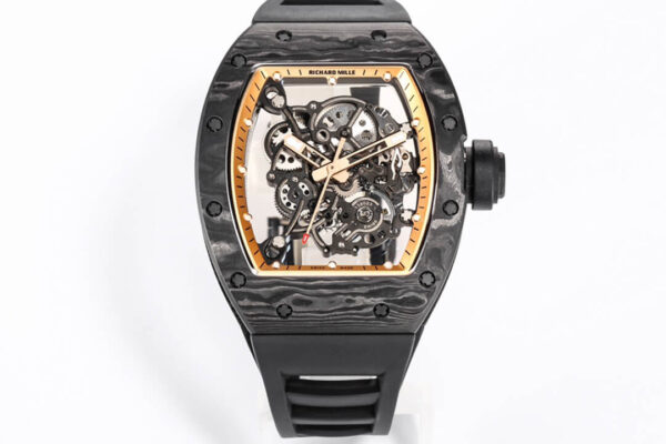 Richard Mille RM055 NTPT BBR Factory Carbon Fiber Black Strap Replica Watches