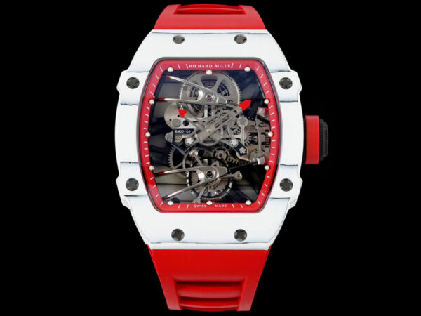 Richard Mille RM27-02 Rafael Nadal Tourbillon RM Factory Red Rubber Strap Replica Watches
