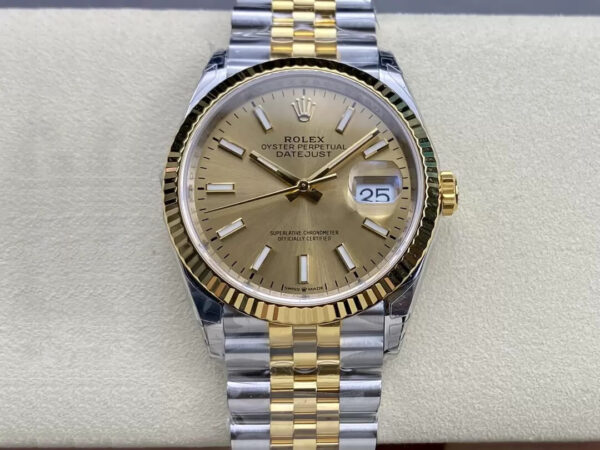 Rolex Datejust M126233-0015 VS Factory Champagne Dial Replica Watches