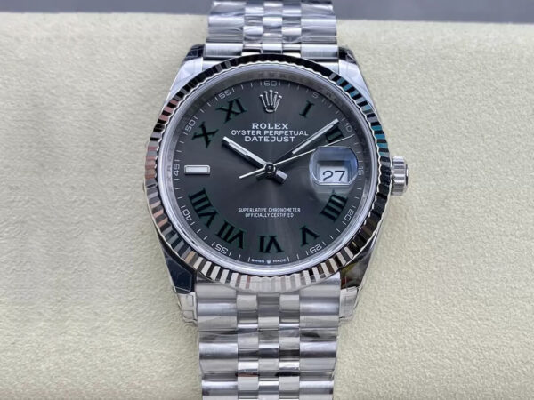 Rolex Datejust M126234-0045 36MM VS Factory Gray Dial Replica Watches