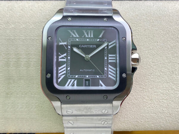 Cartier Santos WSSA0037 GF Factory V2 Silver Strap Replica Watches