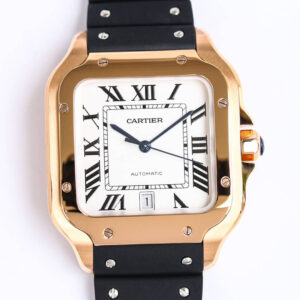 Cartier Santos WGSA0007 GF Factory V2 White Dial Replica Watches