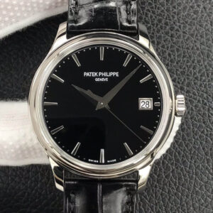 Patek Philippe Calatrava 5227G-010 3K Factory Black Leather Strap Replica Watches