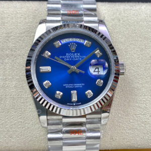 Rolex Day Date M128239-0023 36MM GM Factory Blue Dial Replica Watches