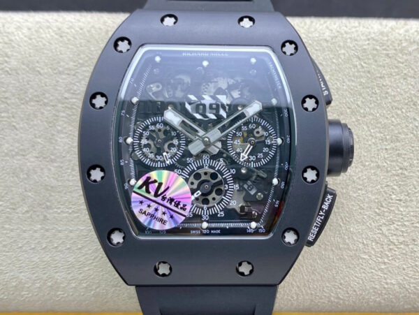 Richard Mille RM011 KV Factory Black Case Replica Watches - Luxury Replica
