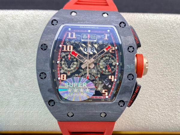 Richard Mille RM011 KV Factory V3 Rubber Strap Replica Watches - Luxury Replica