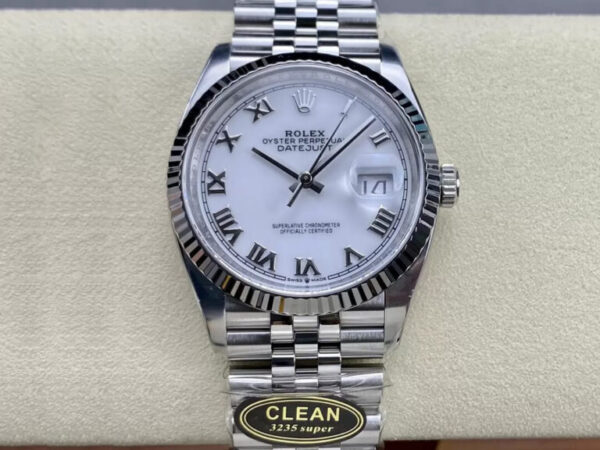 Rolex Datejust M126234-0025 36MM Clean Factory White Dial Replica Watches - Luxury Replica
